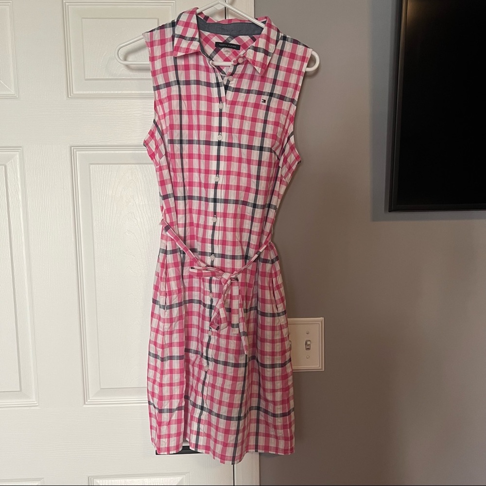 Tommy Hilfiger Pink & Navy Dress